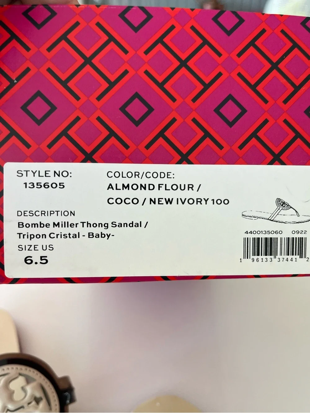 Tory Burch Bombe Signature Double- T logo Miller Sandal